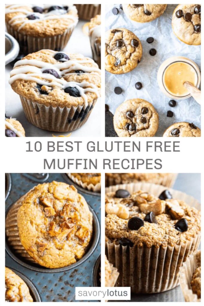 gluten free muffins in baking tray