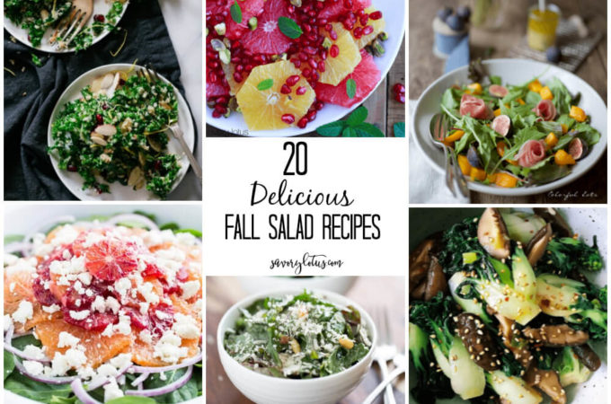 20 Delicious Fall Salad Recipes | www.savorylotus.com