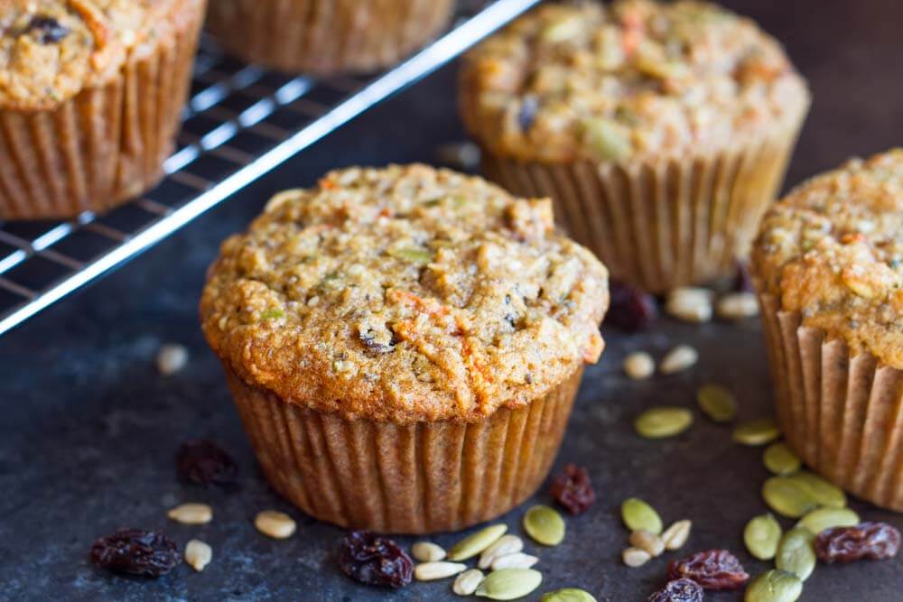 close up of breakfast muffin