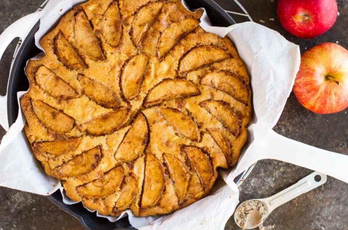 Cardamom Apple Cake (gluten free) | www.savorylotus.com