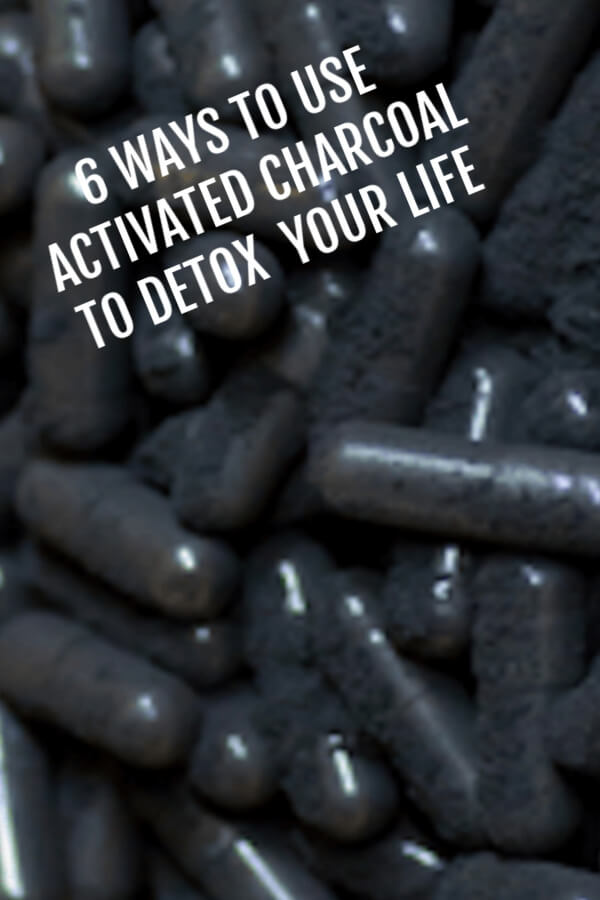 close up of a pile of activated charcoal capsules