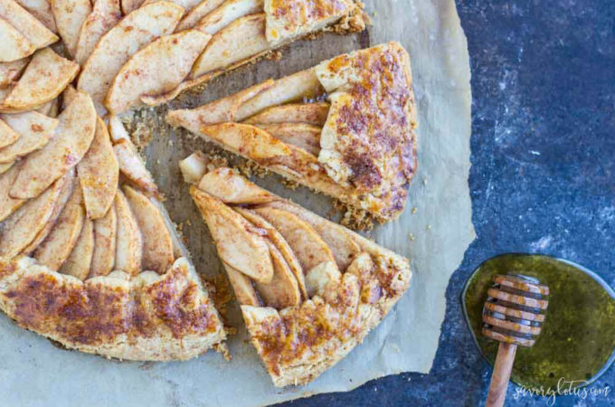 Apple Galette (gluten free and paleo) | www.savorylotus.com