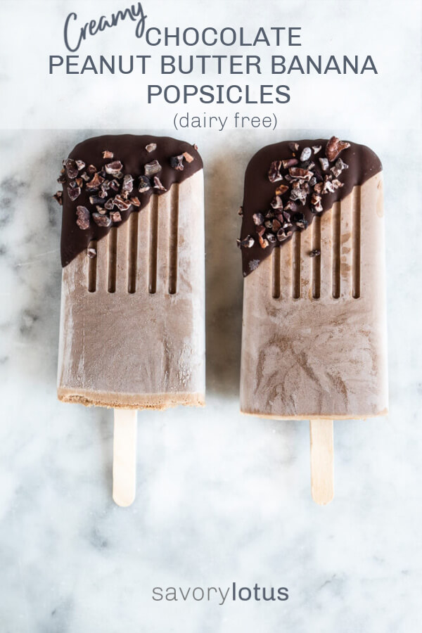two popsicles with chocolate and sprinkles