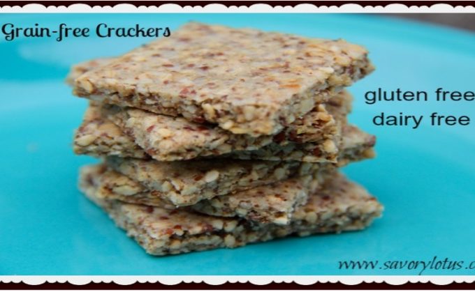 Grain Free Everything Crackers - savorylotus.com