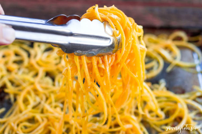 How to Make Butternut Squash Noodles | www.savorylotu.com
