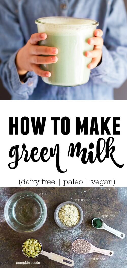 How to Make Green Milk (dairy free) - www.savorylotus.com