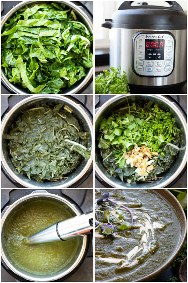 photo directions on how to make instant pot detox green soup