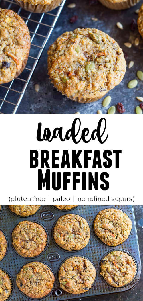 Loaded Breakfast Muffins (gluten free and paleo) - www.savorylotus.com