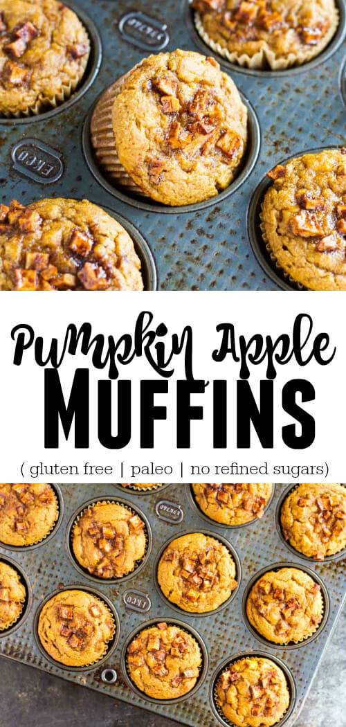 Pumpkin Apple Muffins (gluten free and paleo) --- www.savorylotus.com