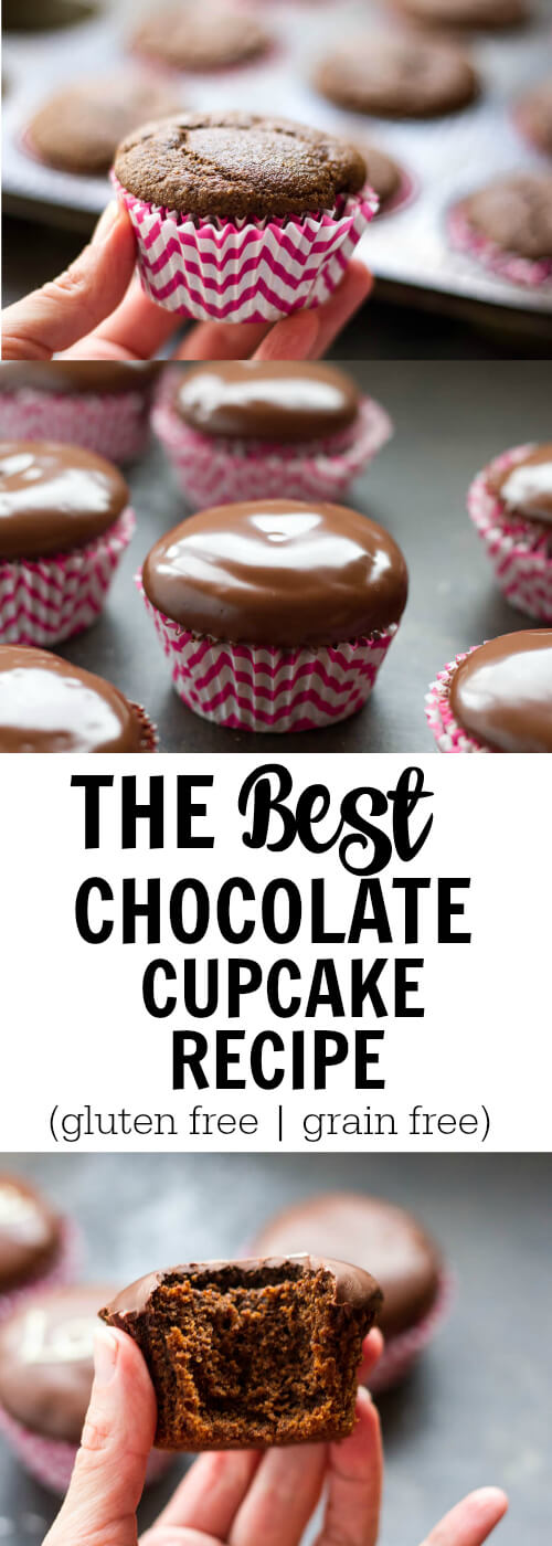 The Best Chocolate Cupcake Recipe (gluten free and grain free) - www.savorylotus.com
