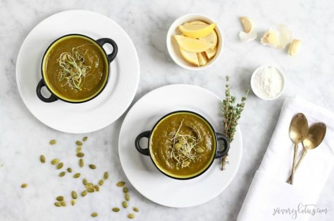 The Ultimate Green Soup | www.savorylotus.com (1) 2