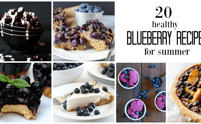 20 Healthy Blueberry Recipe for Summer | www.savorylotus.com