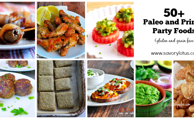 gluten free party foods, grain free, paleo