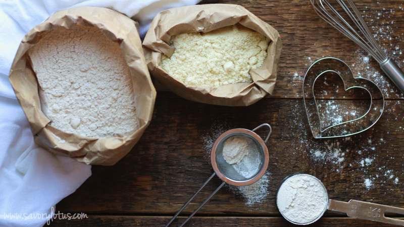 paper bags of grain free flour