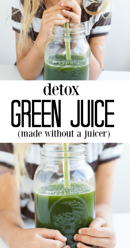 Detox Green Juice (made without a juicer) - www.savorylotus.com