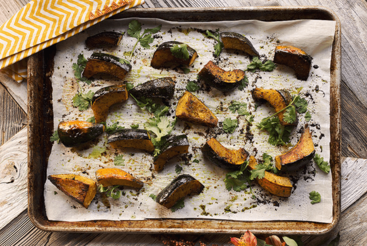 garam masala acorn squash - tasty yummies