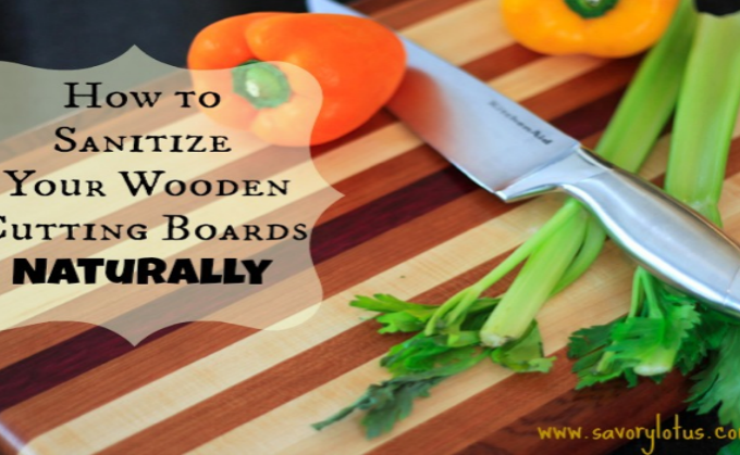 How to Sanitize Wooden Cutting Boards Naturally savorylotus.com