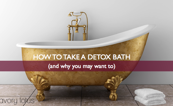 detox bath. epsom salt bath