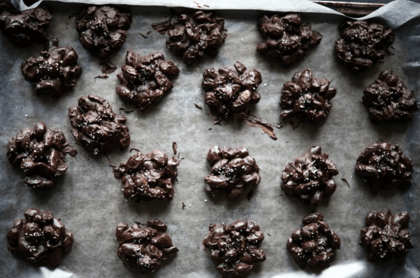 20 Healthy Edible Gift Idea | salted mexican chocolate clusters
