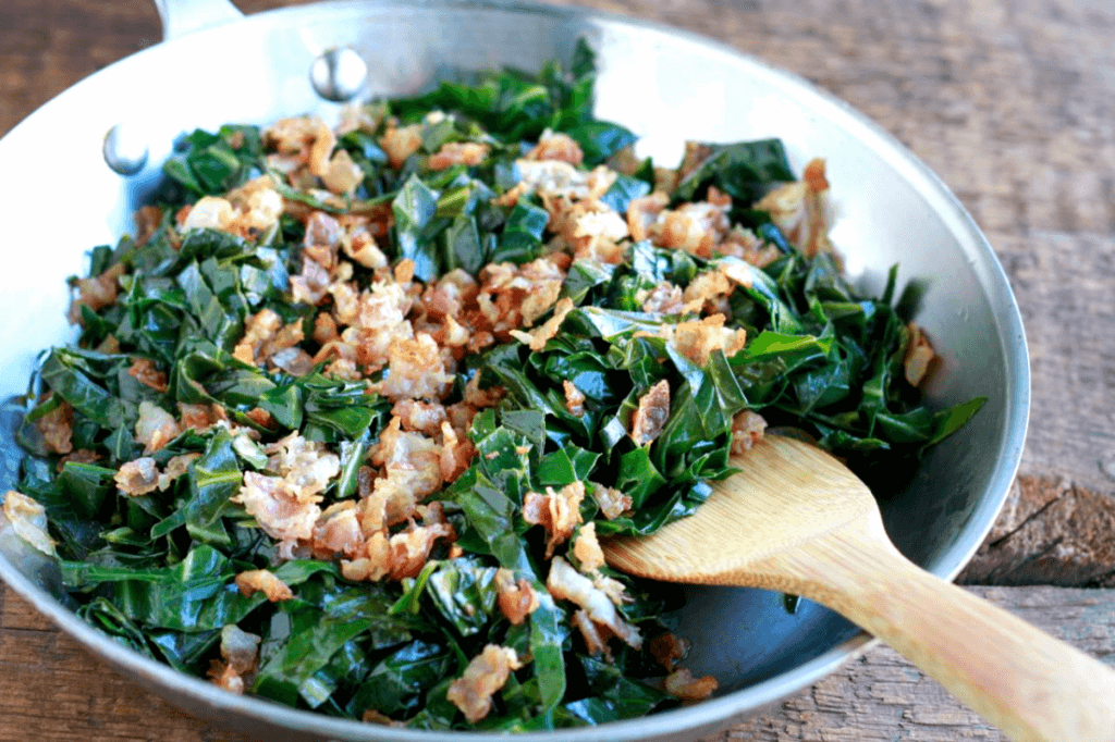 Savory-Greens-with-Pancetta-www.savorylotus.com