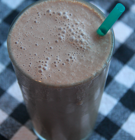 Chocolate Almond Butter Banana Smoothie