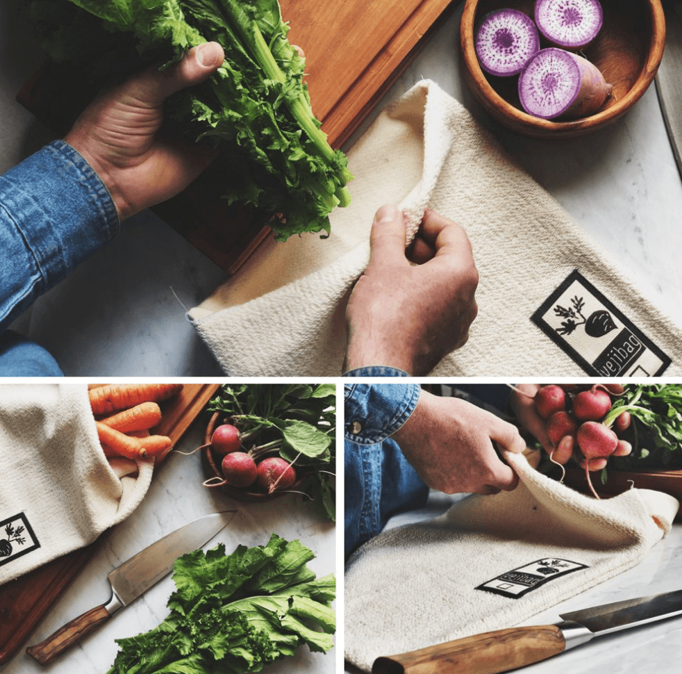 Ways to Use Less Plastic in the Kitchen | terry clothe produce bags