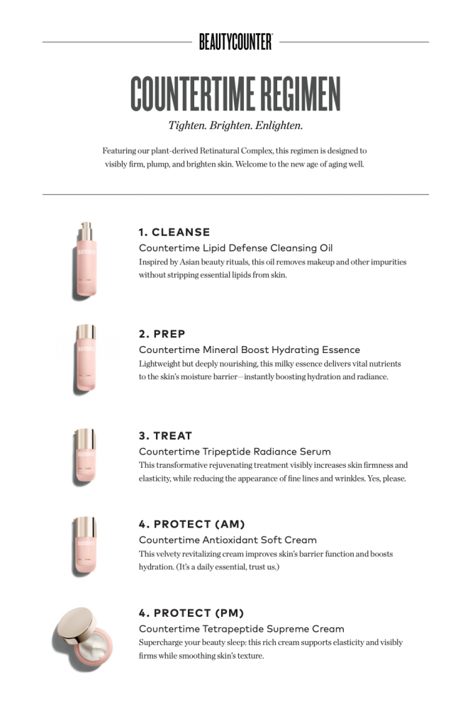 countertime beautycounter steps 