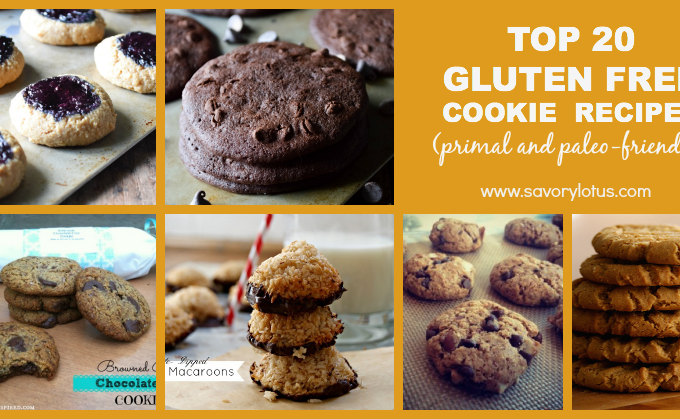 Top 20 Gluten Free Cookies (primal and paleo-friendly) savorylotus.com